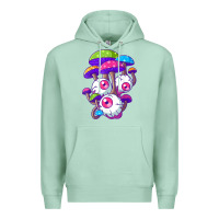 Seafoam psychedelic mushroom hippie magic fungus shrooms trance rave t shirt Premium Hoodie - linhVisuals
