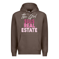 Coffee this girl sells real estate realtor real estate agent broker t shirt Premium Hoodie - linhVisuals