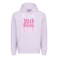 Lilac this girl sells real estate realtor real estate agent broker t shirt Premium Hoodie - linhVisuals