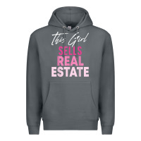 Rock this girl sells real estate realtor real estate agent broker t shirt Premium Hoodie - linhVisuals