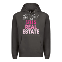 Smoke this girl sells real estate realtor real estate agent broker t shirt Premium Hoodie - linhVisuals