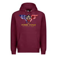 Burgundy wonder woman 80th all for wonder woman tank top Premium Hoodie - linhVisuals