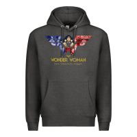 Charcoal Heather wonder woman 80th all for wonder woman tank top Premium Hoodie - linhVisuals