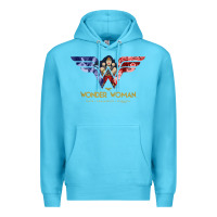 Ocean Blue wonder woman 80th all for wonder woman tank top Premium Hoodie - linhVisuals