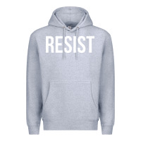 Heather Grey resist mens Premium Hoodie - linhVisuals