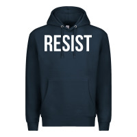 Navy resist mens Premium Hoodie - linhVisuals