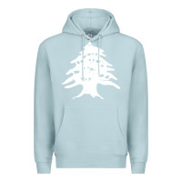 Blue Mist retro lebanon cedar lebanese Premium Hoodie - linhVisuals