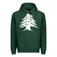 Sports Green retro lebanon cedar lebanese Premium Hoodie - linhVisuals
