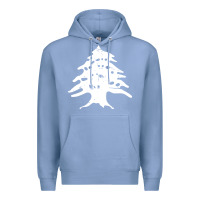 Colony Blue retro lebanon cedar lebanese Premium Hoodie - linhVisuals