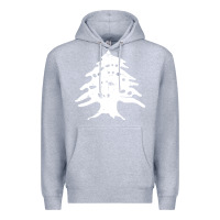 Heather Grey retro lebanon cedar lebanese Premium Hoodie - linhVisuals