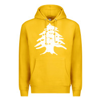 Lemon retro lebanon cedar lebanese Premium Hoodie - linhVisuals