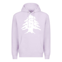 Lilac retro lebanon cedar lebanese Premium Hoodie - linhVisuals