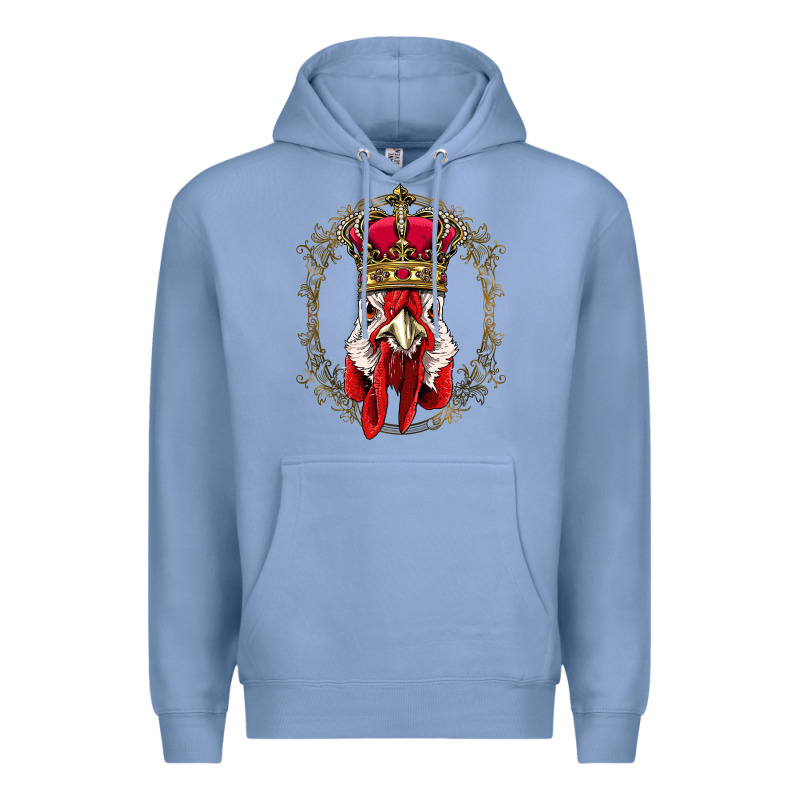 Chicken Chick King Chicken Wearing Crown Queen Chicken Animal 228 Roos Premium Hoodie by linhVisuals | Teevron