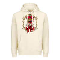 Tofu chicken chick king chicken wearing crown queen chicken animal 228 roos Premium Hoodie - linhVisuals