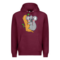 Burgundy kids cute koala bear   for children kids koala bear Premium Hoodie - linhVisuals