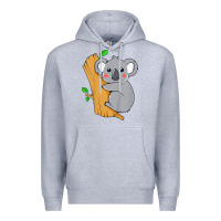 Heather Grey kids cute koala bear   for children kids koala bear Premium Hoodie - linhVisuals