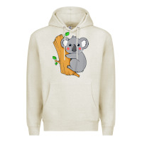 Oatmeal Heather kids cute koala bear   for children kids koala bear Premium Hoodie - linhVisuals