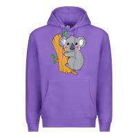 Purple kids cute koala bear   for children kids koala bear Premium Hoodie - linhVisuals