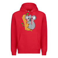 Red kids cute koala bear   for children kids koala bear Premium Hoodie - linhVisuals