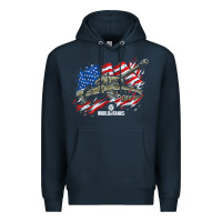 Navy world of tanks veterans day collection (t26e3 eagle 7) t shirt Premium Hoodie - linhVisuals