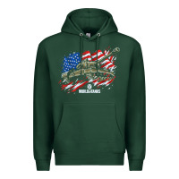 Sports Green world of tanks veterans day collection (t26e3 eagle 7) t shirt Premium Hoodie - linhVisuals