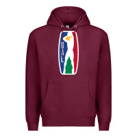 Burgundy basketball africa league Premium Hoodie - linhVisuals
