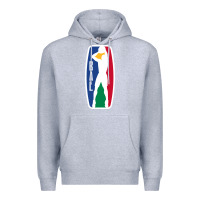 Heather Grey basketball africa league Premium Hoodie - linhVisuals