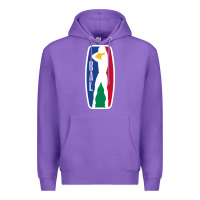 Purple basketball africa league Premium Hoodie - linhVisuals