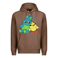 Chestnut bunny and ducky Premium Hoodie - linhVisuals
