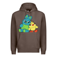 Coffee bunny and ducky Premium Hoodie - linhVisuals