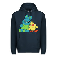 Navy bunny and ducky Premium Hoodie - linhVisuals