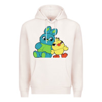 Pale Pink bunny and ducky Premium Hoodie - linhVisuals