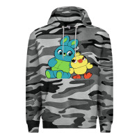 Slate Camo bunny and ducky Premium Hoodie - linhVisuals