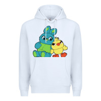 White bunny and ducky Premium Hoodie - linhVisuals