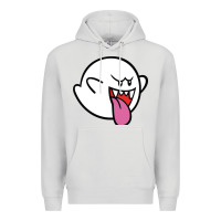 Dove Grey boo Premium Hoodie - linhVisuals