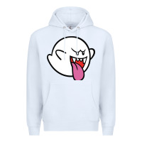 White boo Premium Hoodie - linhVisuals
