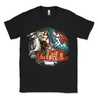Black All American Girl Classic Tee - FaDigitalArtStudio