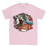 Bubblegum Pink All American Girl Classic Tee - FaDigitalArtStudio