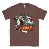 Chestnut All American Girl Classic Tee - FaDigitalArtStudio