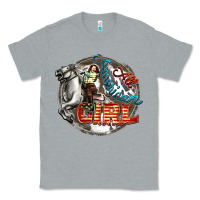 Heather Grey All American Girl Classic Tee - FaDigitalArtStudio