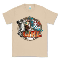 Mushroom All American Girl Classic Tee - FaDigitalArtStudio