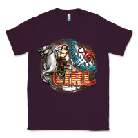 Plum All American Girl Classic Tee - FaDigitalArtStudio