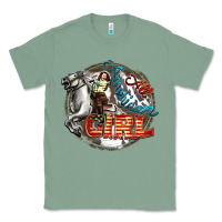 Sage All American Girl Classic Tee - FaDigitalArtStudio