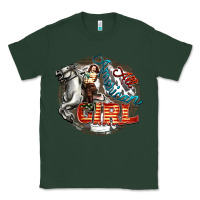 Sports Green All American Girl Classic Tee - FaDigitalArtStudio