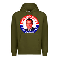 Army Green richard nixon president usa vote election campaign t shirt Premium Hoodie - linhVisuals