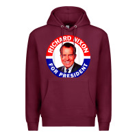 Burgundy richard nixon president usa vote election campaign t shirt Premium Hoodie - linhVisuals