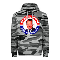 Slate Camo richard nixon president usa vote election campaign t shirt Premium Hoodie - linhVisuals