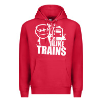 Cardinal i like trains Premium Hoodie - linhVisuals