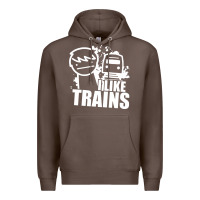 Coffee i like trains Premium Hoodie - linhVisuals