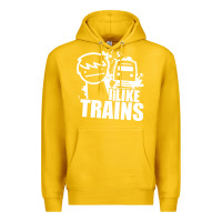 Lemon i like trains Premium Hoodie - linhVisuals